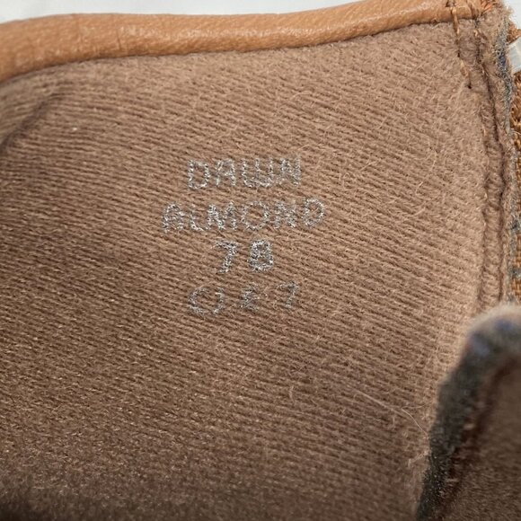 Earth Brown Pleated Buckle Accent Heels | Size 6.5 - Picture 4 of 8